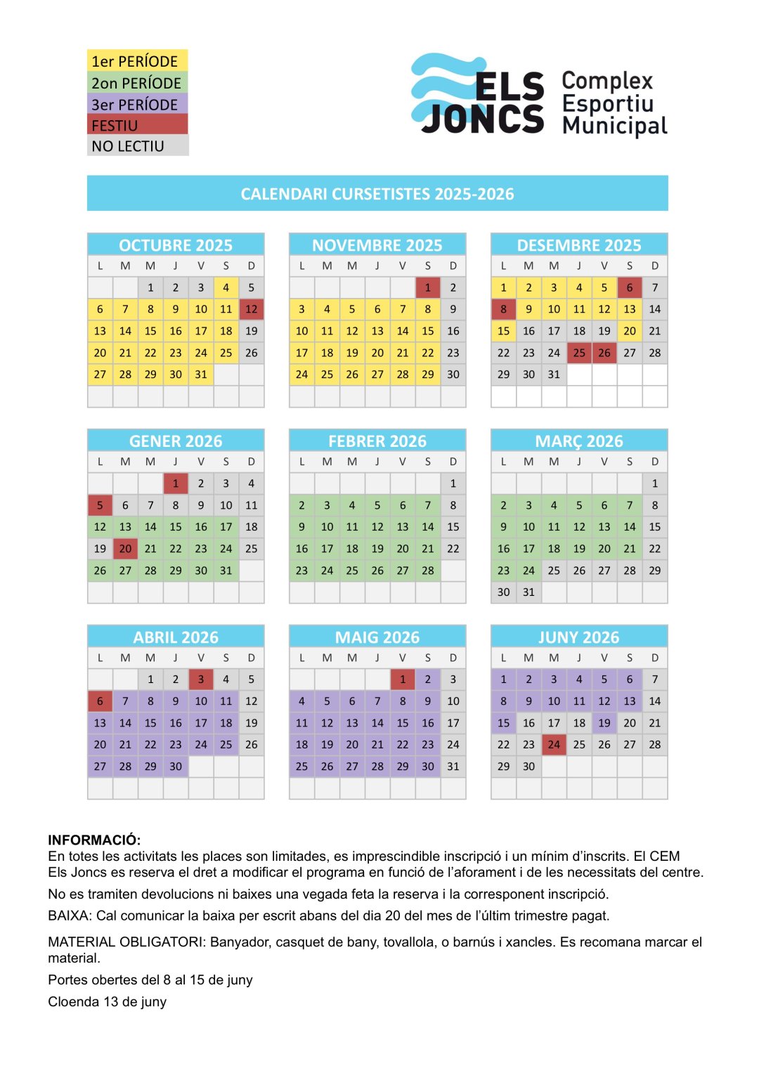 CALENDARI CURSETISTA